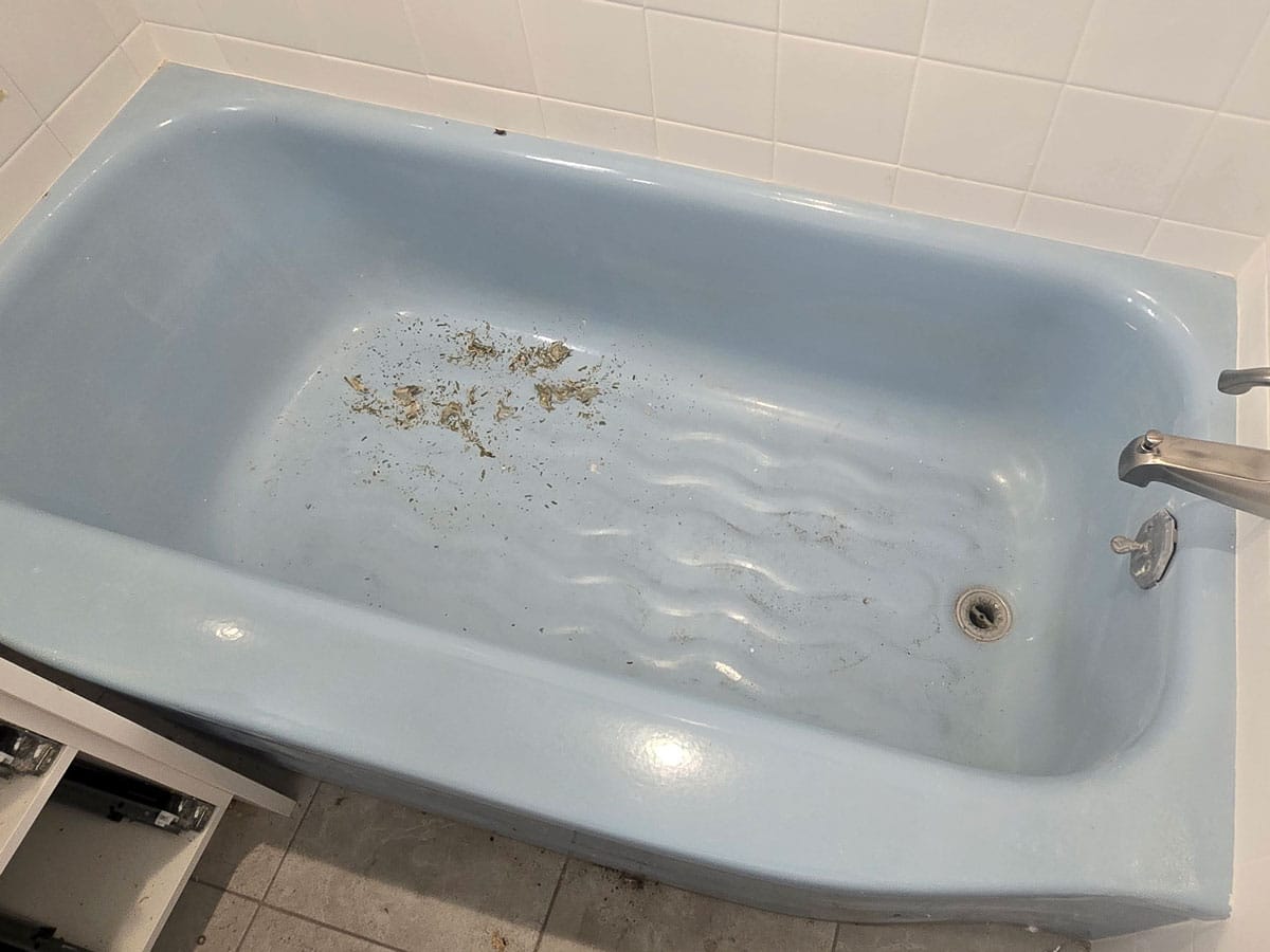 tub reglazing before